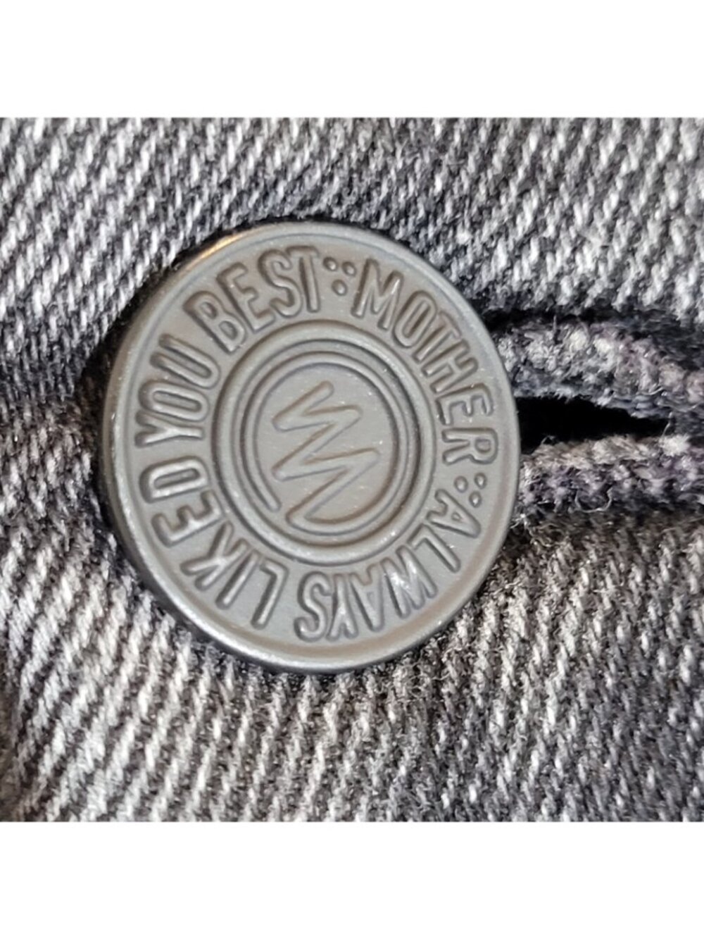 Mother The Looker Jeans Womens 24 Black Cat Got Your Tongue Wash Stretch Denim - Picture 12 of 14